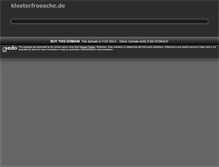 Tablet Screenshot of klosterfroesche.de